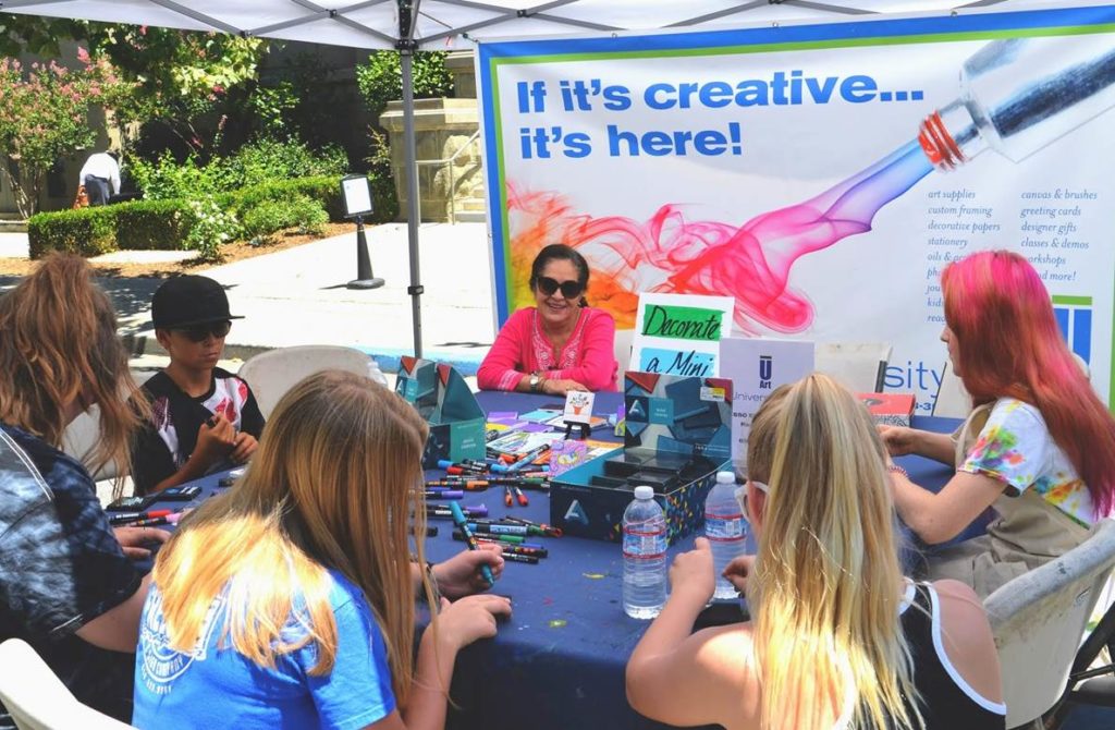 Art in Redwood City, University Art workshop @ Courthouse Square